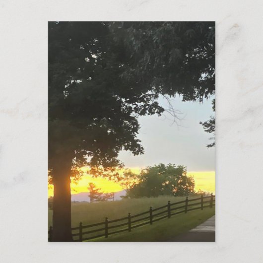 Carte Postale Coucher de soleil nuageux l'après-midi (Devant)