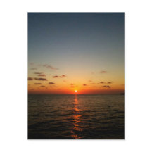 coucher de soleil océanique magnifique jaune orang