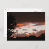 Carte Postale Coucher de soleil orageux au Texas (Devant / Derrière)