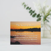 Carte postale coucher de soleil orange de la Prièr (Debout devant)