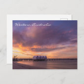 Carte postale coucher de soleil pour l'Australie o (Devant / Derrière)