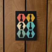 Carte postale Coucher de soleil pour pièces d'éche