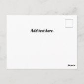 Carte postale Coucher de soleil pour pièces d'éche (Dos)