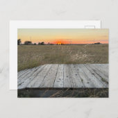 Carte Postale Coucher De Soleil Près D'Amarillo Texas (Devant / Derrière)