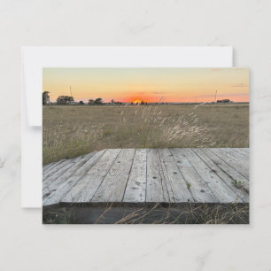 Carte Postale Coucher De Soleil Près D'Amarillo Texas