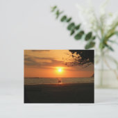 Carte Postale coucher de soleil romantique (Debout devant)