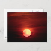 Carte Postale Coucher de soleil Scifi (Devant / Derrière)