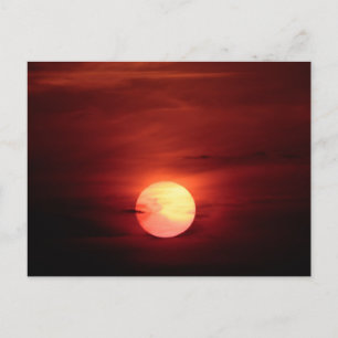 Carte Postale Coucher de soleil Scifi