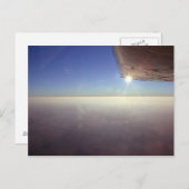 Carte Postale Coucher de soleil sous l'aile (Devant / Derrière)