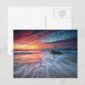 Carte Postale Coucher de soleil spectaculaire | Stone Beach, El (Devant / Derrière)