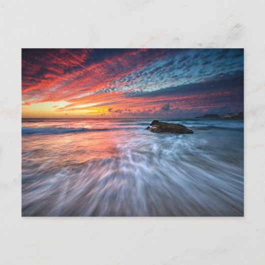 Carte Postale Coucher de soleil spectaculaire | Stone Beach, El (Devant)