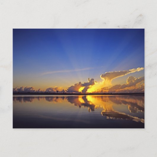 Carte Postale Coucher de soleil spectaculaire sur la Little Mudd (Devant)