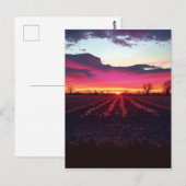 Carte Postale Coucher De Soleil Suffolk Avant Dusk (Devant / Derrière)