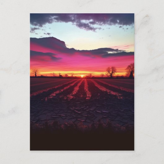 Carte Postale Coucher De Soleil Suffolk Avant Dusk (Devant)