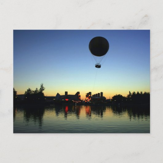 Carte Postale Coucher de soleil sur ballon (Devant)