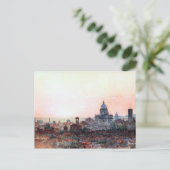 Carte Postale Coucher de soleil sur Brescia, Italie (Debout devant)