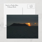 Carte Postale Coucher de soleil sur Daphne Major (Devant / Derrière)