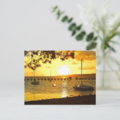 Carte Postale Coucher de soleil sur Hayling Island (Debout devant)