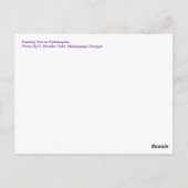 Carte Postale Coucher de soleil sur Hydrangeas (Dos)