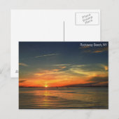 Carte Postale Coucher de soleil sur Jamaica Bay à Rocaway (Devant / Derrière)