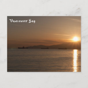 Carte Postale Coucher de soleil sur la baie de Vancouver - Canad