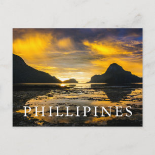 Carte Postale Coucher de soleil sur la baie d'El Nido