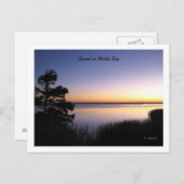 Carte Postale Coucher de soleil sur la baie mobile (Devant / Derrière)