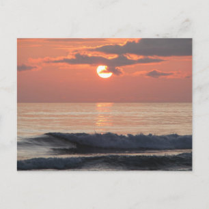 Carte Postale Coucher de soleil sur la côte de l'Oregon