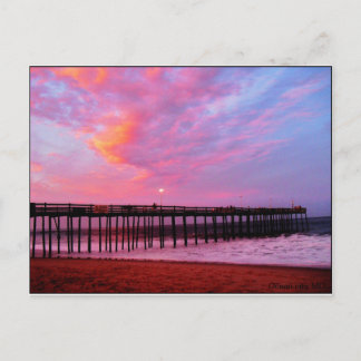 Carte Postale Coucher de soleil sur la jetée