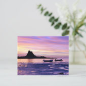 Carte Postale Coucher de soleil sur la mer (Debout devant)