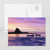 Carte Postale Coucher de soleil sur la mer (Devant / Derrière)