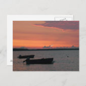 Carte Postale Coucher de soleil sur la mer Baltique (Devant / Derrière)