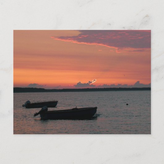 Carte Postale Coucher de soleil sur la mer Baltique (Devant)