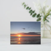 Carte Postale Coucher de soleil sur la plage (Debout devant)