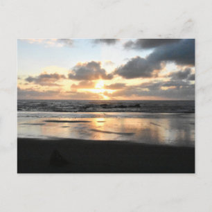 Carte Postale coucher de soleil sur la plage