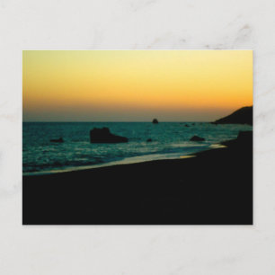 Carte Postale coucher de soleil sur la plage