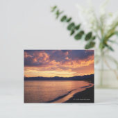 Carte Postale Coucher de soleil sur la plage (Debout devant)