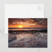 Carte Postale Coucher de soleil sur la plage, Californie (Devant / Derrière)