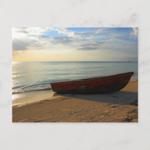 Carte Postale Coucher de soleil sur la plage de 12 km