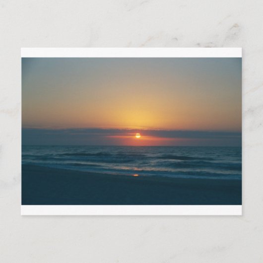 CARTE POSTALE COUCHER DE SOLEIL SUR LA PLAGE DE MYRTLE (Devant)