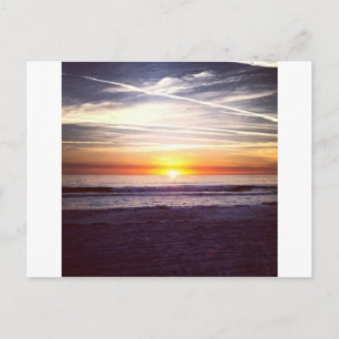 Carte Postale Coucher de soleil sur la plage de St Pete.jpg