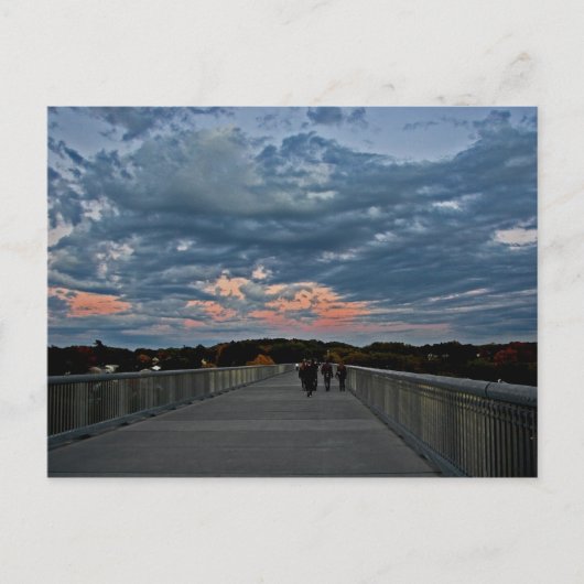 Carte Postale Coucher de soleil sur la promenade (Devant)