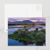 Carte Postale Coucher de soleil sur la rivière Snake - Swan Vall (Devant / Derrière)