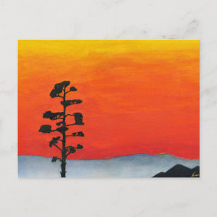 Carte Postale Coucher de soleil sur l'Agave
