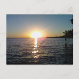 Carte Postale Coucher de soleil sur le Bayou