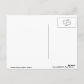 Carte Postale coucher de soleil sur le désert (Dos)