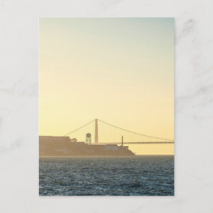 Carte Postale Coucher de soleil sur le Golden Gate Bridge Art