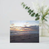 CARTE POSTALE COUCHER DE SOLEIL SUR LE GOLFE (Debout devant)