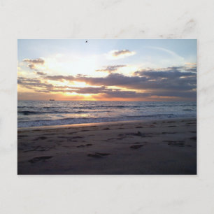 CARTE POSTALE COUCHER DE SOLEIL SUR LE GOLFE