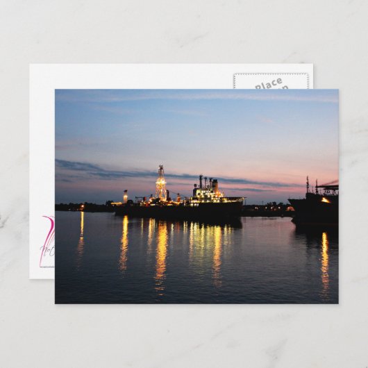 Carte Postale Coucher de soleil sur le golfe du Mexique (Devant / Derrière)